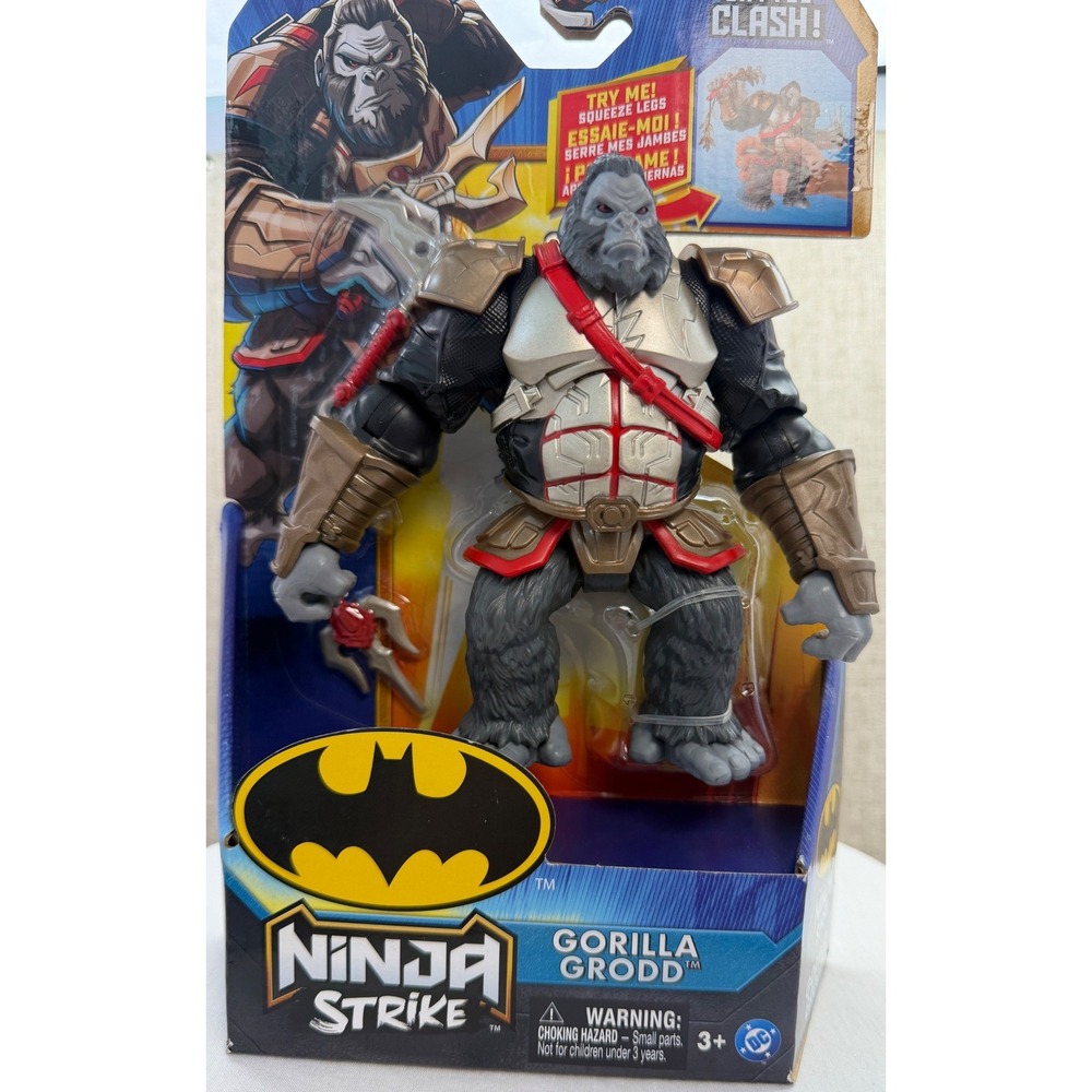 DC Batman Ninja Strike Gorilla Grodd Battle Clash Action Figure Spin Master
